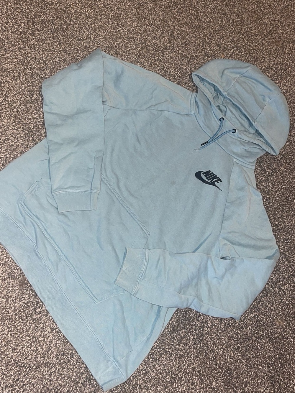 Nike Light Blue Cowl Neck Hoodie